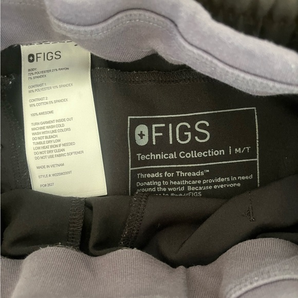 Medium Tall FIGS joggers black - Picture 2 of 4
